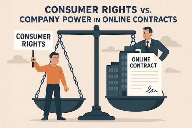 Consumer Rights vs. Company Power in Online Contracts